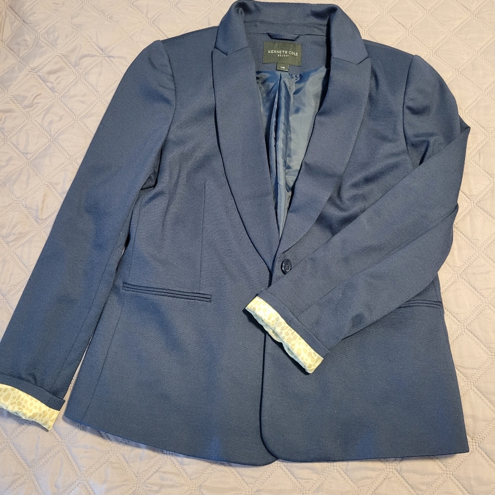 Kenneth Cole Blue Blazer - Picture 3 of 7